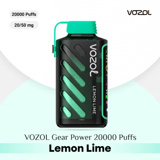 VOZOL Gear Power 20000 Puffs Lemon Lime Available in Abu Dhabi
