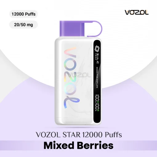 VOZOL STAR 12000 Puffs Mixed Berries Available online in Dubai