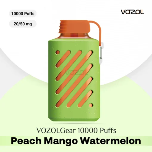 Vozol Gear 10000 Puffs Peach Mango Watermelon is available in Ajman