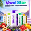 Vozol Star 40000 Puffs Disposable Vape with ergonomic mouthpiece and compact body