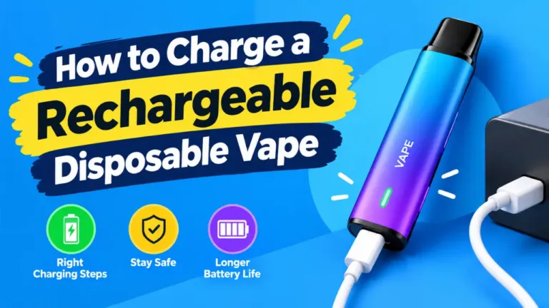 How to Charge a Rechargeable Disposable Vape the Right Way