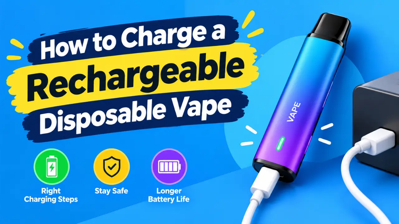 How to Charge a Rechargeable Disposable Vape the Right Way: Full Guide Visual