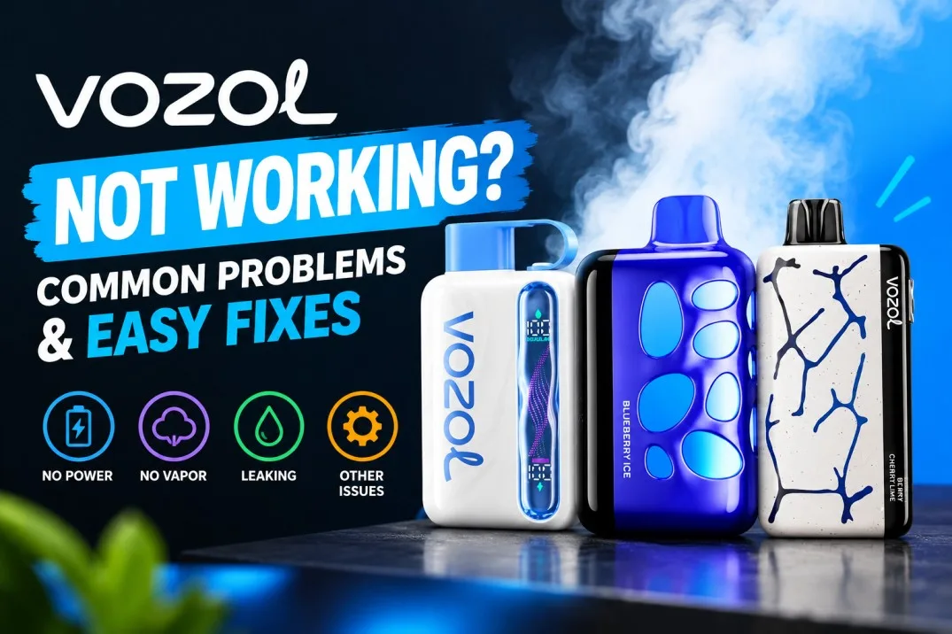 Common VOZOL Vape Problems and How to Fix Them