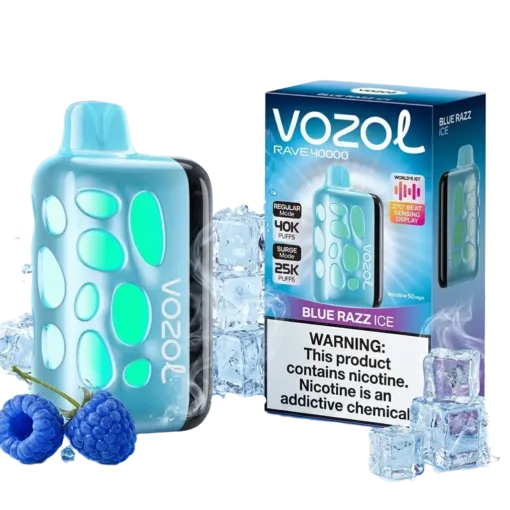 Vozol Rave 40K Blue Razz Ice